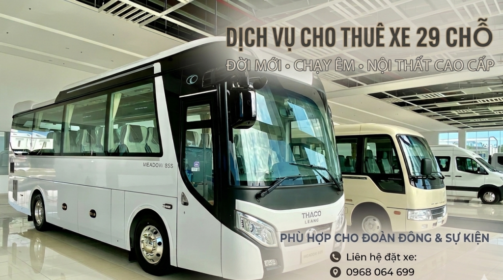 Đặt xe 29 chỗ