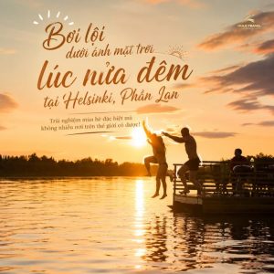 🏊‍♂️BƠI LỘI DƯỚI ÁNH MẶT TRỜI LÚC NỬA ĐÊM TẠI HELSINKI, PHẦN LAN